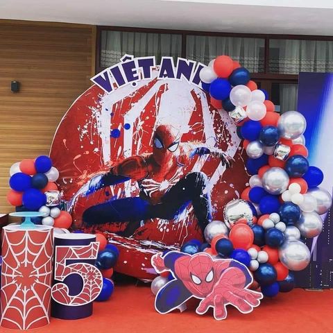 Dịch vụ trang trí tại nhà chủ đề Spiderman